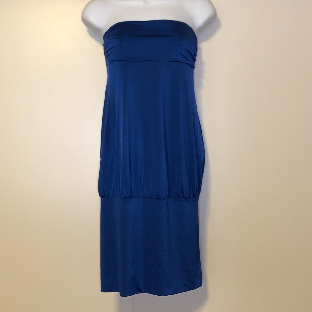 Satin Royal blue clubbing dress
